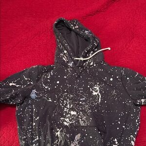 Kids Black Splatter Hoodie
